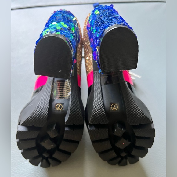 Cape Robbin Mermaid Glitter Boots Size 7 - Picture 5 of 7